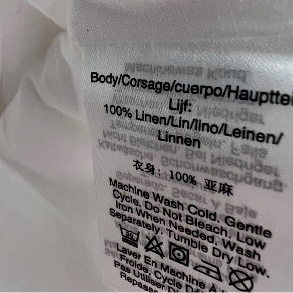 NWT $115 DKNY Linen V-neck Linen Midi - Picture 11 of 11